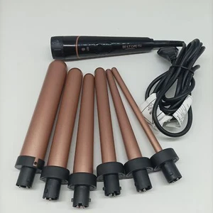 Lockenstab Große und Kleine Locken Set - 6 in 1 Mit Verschiedenen Aufsätzen - Bild 1 von 2