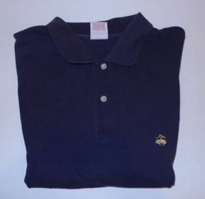 Polo Brooks Brothers Azul Marino Para Hombre Mangas Cortas Algodón Piqué Talla L - Imagen 1 de 6