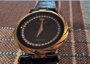 VINTAGE Uhr RAYMOND WEIL Swiss mit Box * Docs Gold Diamanten * Othello * ALLE orig - Bild 1 von 24