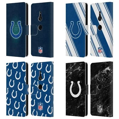 OFFICIAL NFL INDIANAPOLIS COLTS ARTWORK LEATHER BOOK CASE FOR SONY PHONES 1 - Image 1 of 4