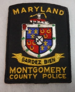 VINTAGE MONTGOMERY COUNTY, MARYLAND  POLICE (CHEESE CLOTH BACK) patch - Picture 1 of 3