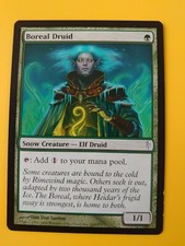 MTG Card. Boreal Druid Coldsnap Elf druid as pics