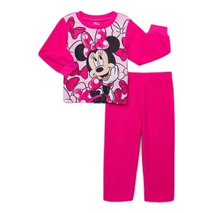 Minnie Mouse Toddler Long Sleeve Top and Pants, 2-Piece Pajama Set, Sizes 12M-5 - Picture 1 of 3