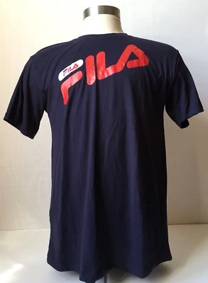 CAMISETA HOMBRE FILA AZUL MARINO ROJO BLANCO GRÁFICO CAMISETA DOBLE EXPOSICIÓN A13 Foto 1 de 3