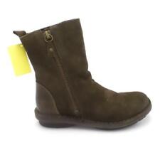 FLY London Leather Suede Mid Boots Fade Sudge