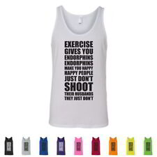 Exercise Gives You Endorphins Funny Mens Workout Gym Clothes Tank Tops