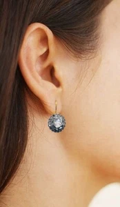 Pendientes MOGHUL indios vintage étnicos de oro amarillo de 14k con parte superior de plata con diamantes - Imagen 1 de 7
