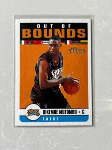2001-02 Topps Heritage Dikembe Mutombo fuera de límites #OO4 - Imagen 1 de 2