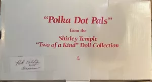 Shirley Temple Polka Punkt Freunde zwei von einer Art mit Zertifikat Danbury neuwertig Neu im Karton 😀 - Bild 1 von 5