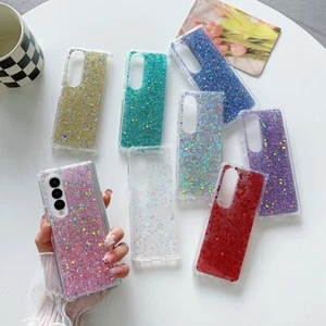 For Samsung Galaxy Z Fold 7 6 5 4 3 Glitter Bling Sparkle Shockproof Case Cover - Picture 1 of 20