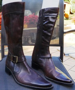 Bottes femme cuir marron pointure 37