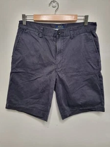 polo ralph lauren shorts adult size 32 blue belted pockets 90s cotton - Picture 1 of 9