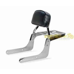 Yamaha Virago 535 XV-DX Chrome Low Backrest with Luggage Rack from 1998 - Picture 1 of 1