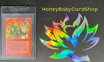 MTG The Dark - Italian 1995 Goblin Wizard M/NM Card DRK Rare Old School 93/94 - Image 1 of 3