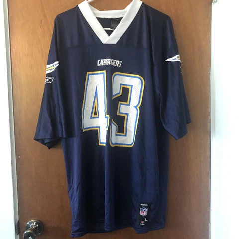 Reebok  NFL Appears Chargers NFL Darren Sproles #43 Jersey Men LG Clean Cover