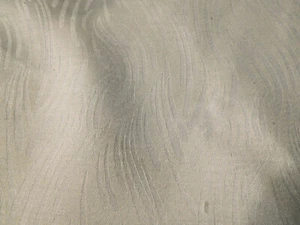 vintage WHITE FLAME DRAPERY curtain Fabric BTY cotton blend  - Picture 1 of 5