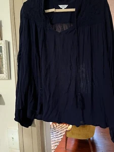 crown and ivy xl top dunkelblau  - Bild 1 von 3