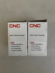 CNC CJX2N-12 AC Contactor 220V 50/60Hz Ships FAST/FREE from USA 2 Pack - Picture 1 of 2