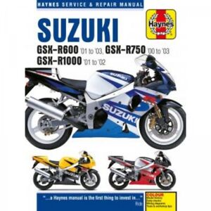 Suzuki GSX-R600, GSX-R750 und GSX-R1000 (2000-2003) Reparaturhandbuch Haynes