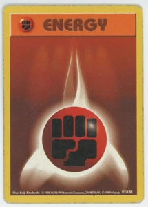 Fighting Energy 97/102 Shadowless Common Base Set Unlimited Pokemon Card 1999 - Picture 1 of 7