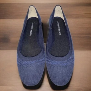Antonio Melani Ballerinas Shows marineblau waschbar Strick Größe 5M gebraucht, in einwandfreiem Zustand - Bild 1 von 11