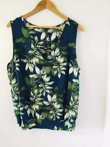 Crossroads sleeveless tropical print top size 18 NWT - Picture 1 of 7