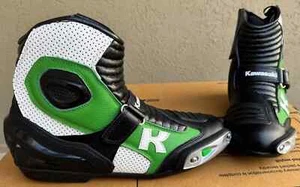 2025 Motorbike Mens Leather Riding Boots MOTOGP Racing Motorcycle Leather Boots - Picture 1 of 2