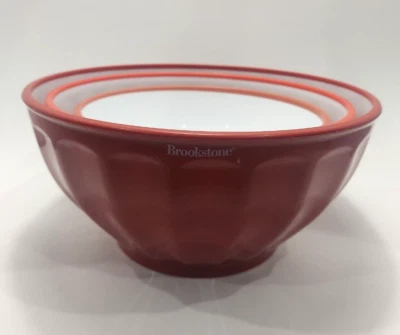 Juego de 3 cuencos mezcladores sin BPA rojo, naranja y blanco Foto 1 de 4