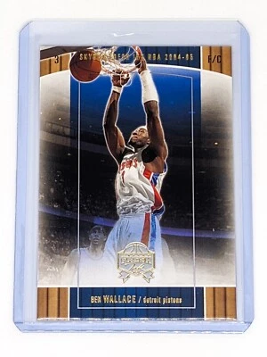 2004-05 SkyBox Fresh Ink Gold 50 #15 Ben Wallace /50 Detroit Pistons HOF - Image 1 of 2