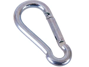 10 x MOSQUETÓN 8 x 80 mm ACERO Snap Spring Cargado Clip Gancho Mosquetón Mosquetón - Imagen 1 de 2