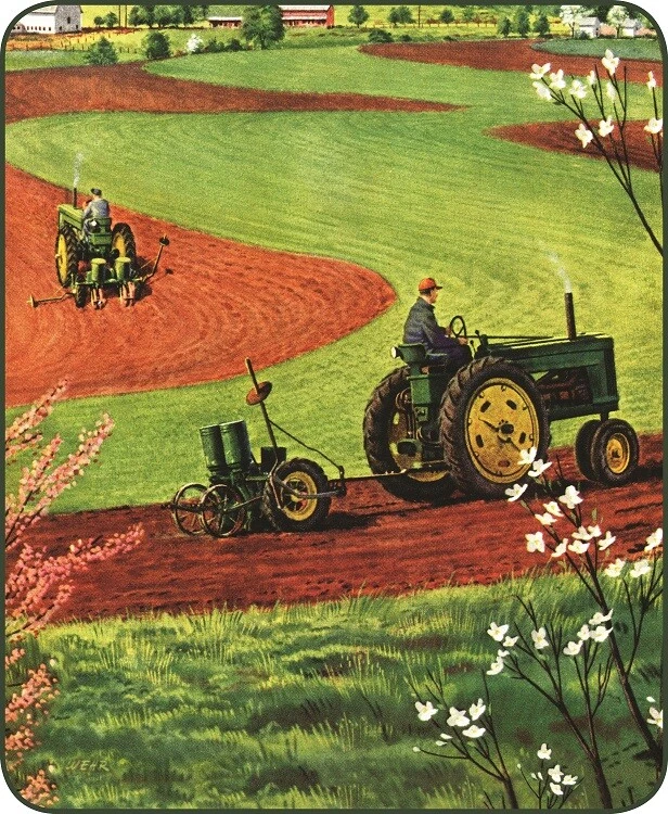 Queen Rural Farming Tractor Plowing Mink Faux Fur Fleece Blanket Luxury Plush  Foto 1 de 1