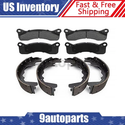 Pastillas de freno delanteras zapatas traseras para Ford E-250 Econoline Club Wagon 1975 1976 Foto 1 de 4