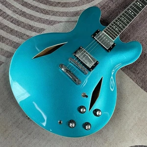 Inspired by Gib Dave Grohl DG-335 Pelham Blue Guitar SEMI-hollow body Free Ship - Picture 1 of 7