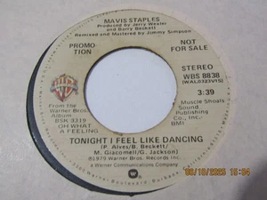 DEMO PROMO-MAVIS STAPLES-TONIGHT I FEEL LIKE DANCING-W.BROS - Picture 1 of 2