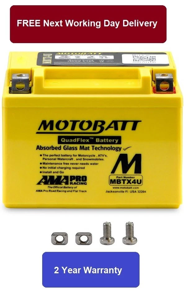 Battery (Motobatt) for 1999 Derbi Paddock 50 AC 2T - Image 1 of 4