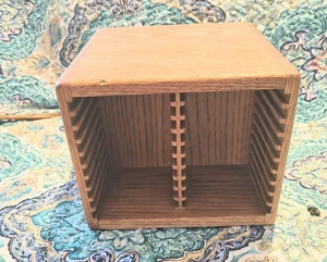 Vintage Sonnenaufgang Holz CD Aufbewahrung Regal Halter Organizer Display hält 40 CDs - Bild 1 von 11