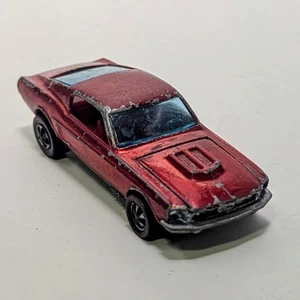 Custom Mustang Red 1967 Redline Hot Wheels Mattel Vintage RL - Picture 1 of 6