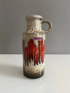 Vintage Vase von SCHEURICH Nr. 401-20 Lora Fat Lava WGP MCM Keramik - Picture 1 of 13