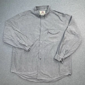 Levi Strauss Blue Gray Long Sleeve Dress Shirt Size XL Black Label - Picture 1 of 6
