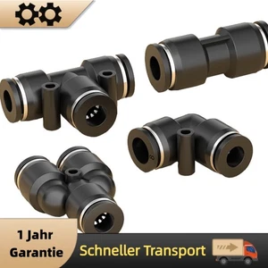 Pneumatik Steckverbinder Druckluft Steckverschraubung wie FESTO IQS PU Schlauch - Bild 1 von 10