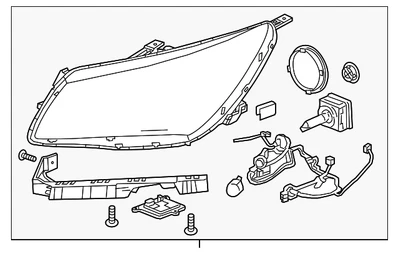 正品通用乘客侧前照灯总成 26672546 — 第 1/4 张图片