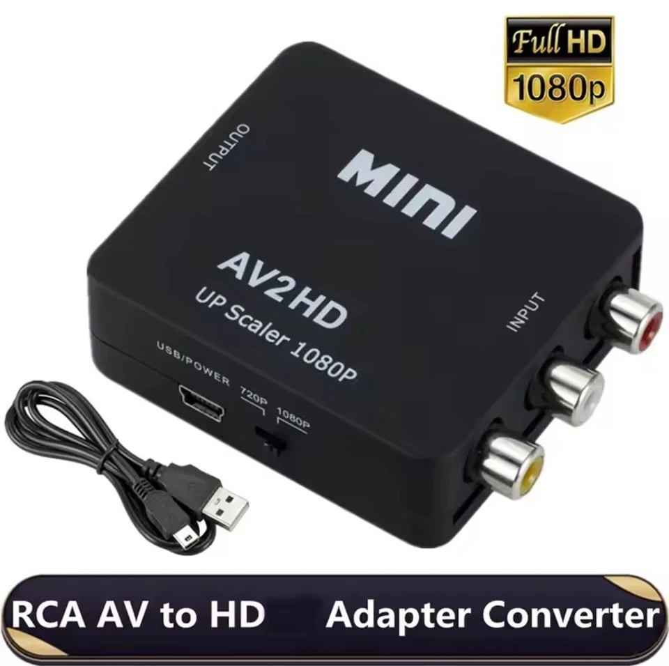 RCA to HDMI Converter Adapter AV 1080P  - Image 1 of 3