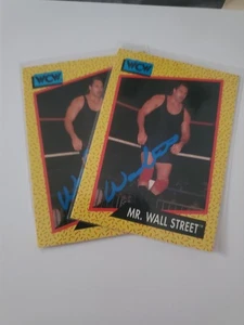 1991 WCW WALLSTREET IMPEL WWE IRWIN R. SCHYSTER IRS SIGNED AUTOGRAMM AUTO B - Bild 1 von 1