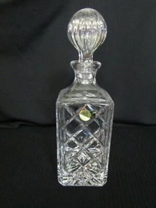 RCR ROYAL CRYSTAL BERG BLEIKRISTALL ITALIEN KARAFFE MIT STOPFEN MIT ETIKETT - Bild 1 von 3