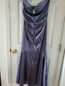 NEW Women's Gray Petite Strapless Dress by Xscape, Size 14P * - Picture 1 of 4