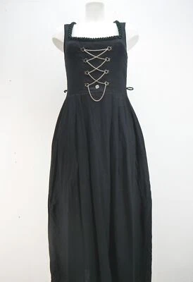 Landhauskleid schwarz Landhaus C&A Froschmaulborte ärmellos Trachtenkleid Gr.36 - Bild 1 von 4