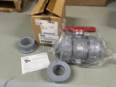Asahi America 1609-020 CPVC 2" True-Union Ball Valve Soc x FPT EPDM Type 21 New - Image 1 of 3