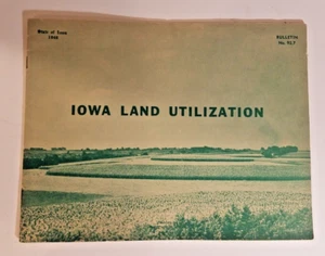1949 Graphic Map Summary of Iowa Land Utilization Acres Crops Per County - Picture 1 of 11