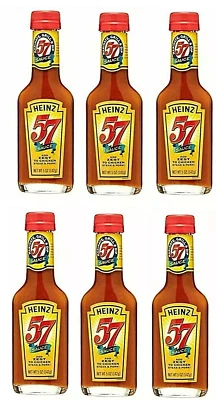 Salsa de carne y chuleta Heinz 57 botellas de vidrio de 5 oz EXP 01/2027- {6 BOTELLAS} Foto 1 de 2