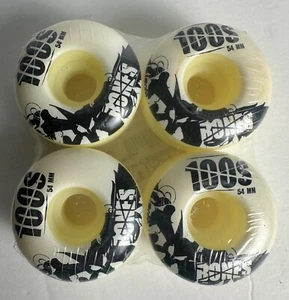 NOS Bones Skateboard Wheels 90’s Vintage - White - 100S - 54mm - 4PK - Picture 1 of 4